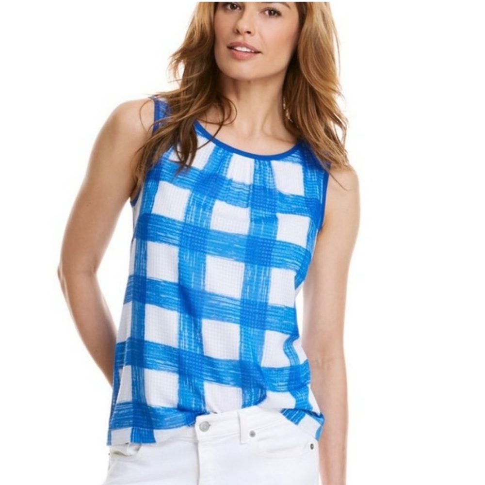 Vineyard Vines Painted Gingham Tank